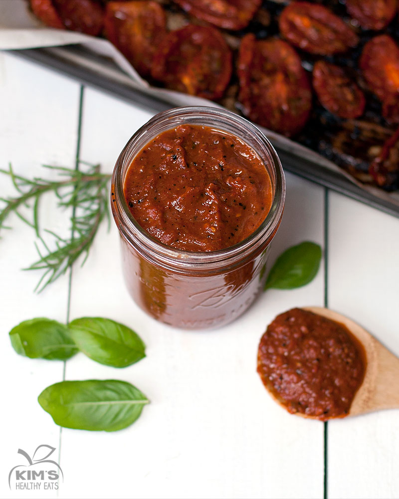 Homemade Roasted Tomato Sauce | Kim's Healthy Eats
