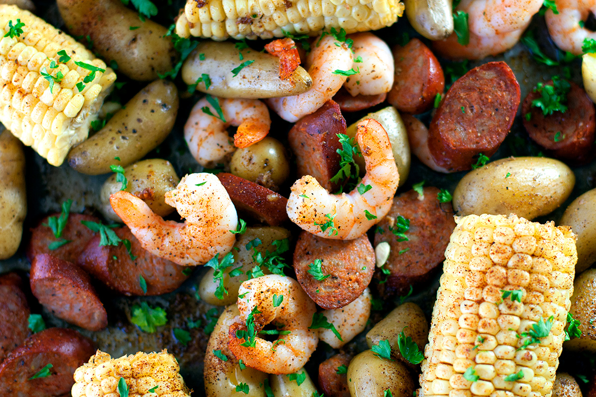 Sheet Pan Shrimp Boil - Damn Delicious