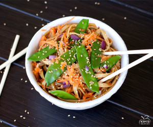 Asian Sesame Pasta Salad | Kim's Healthy Eats