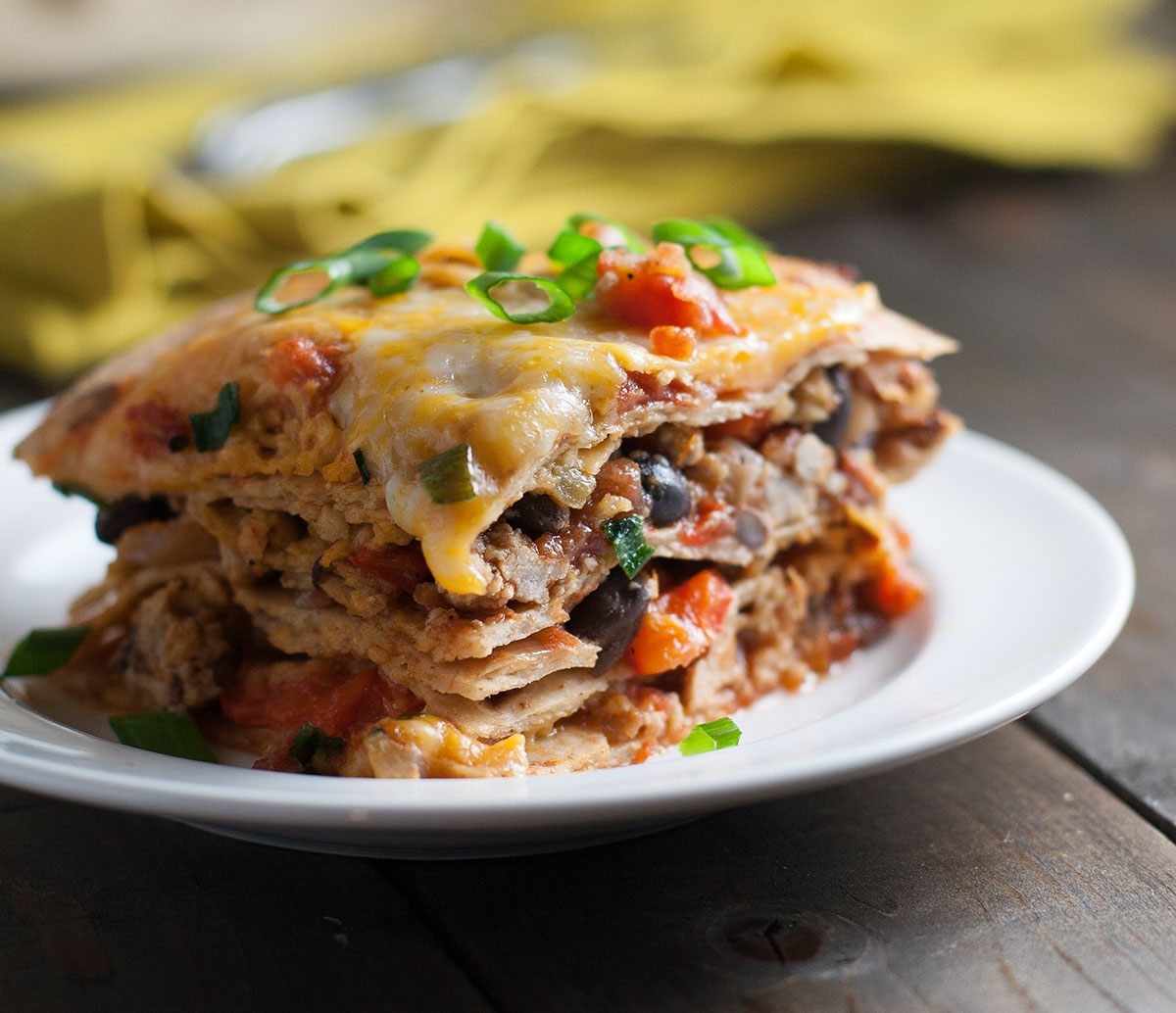 Mexican Lasagna | Kim's Healthy Eats
