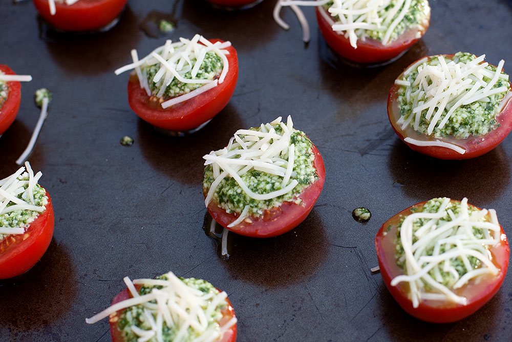 Parmesan Pesto Roasted Tomatoes