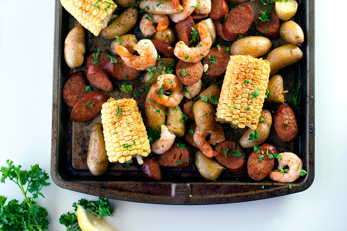 Sheet Pan Shrimp Boil